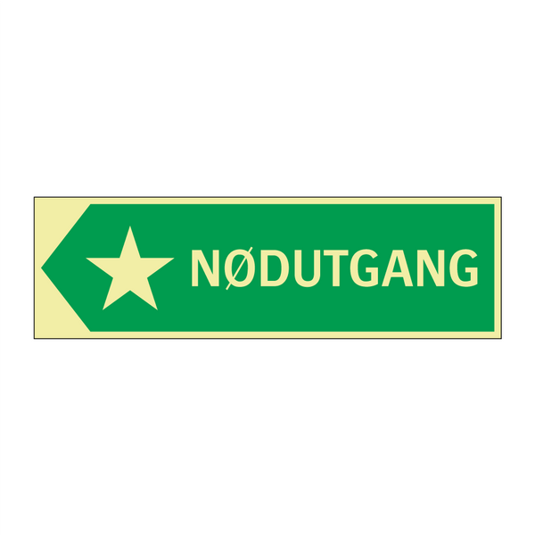 Nødutgang venstre & Nødutgang venstre & Nødutgang venstre & Nødutgang venstre