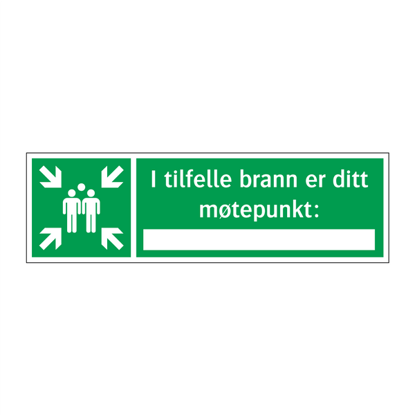 I tilfelle brann er ditt møtepunkt
