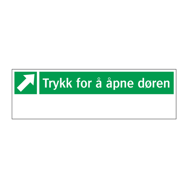 Trykk for å åpne døren