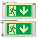 Nødutgang ned - Akryl