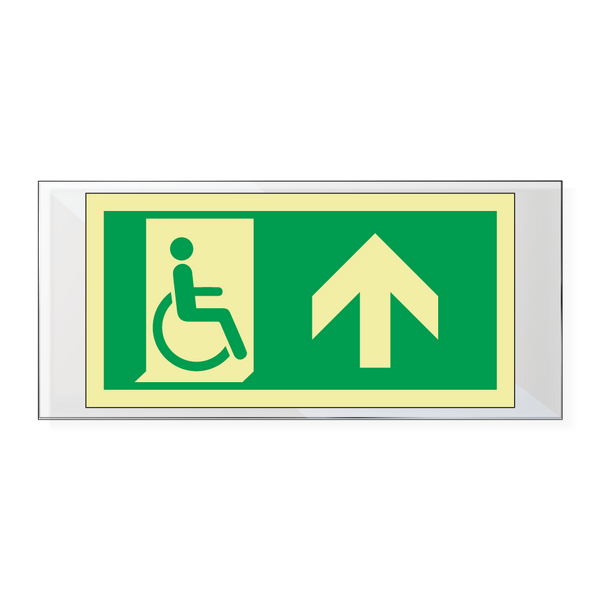 Nødutgang handicap pil opp - Akryl