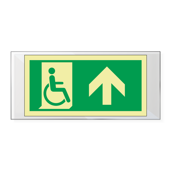 Nødutgang handicap pil opp - Akryl & Nødutgang handicap pil opp - Akryl