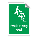 Evakuering stol