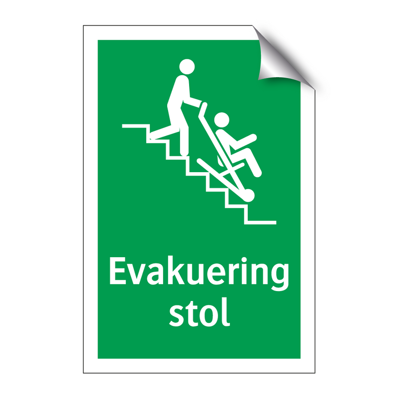 Evakuering stol