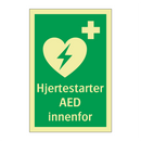 Hjertestarter AED innenfor