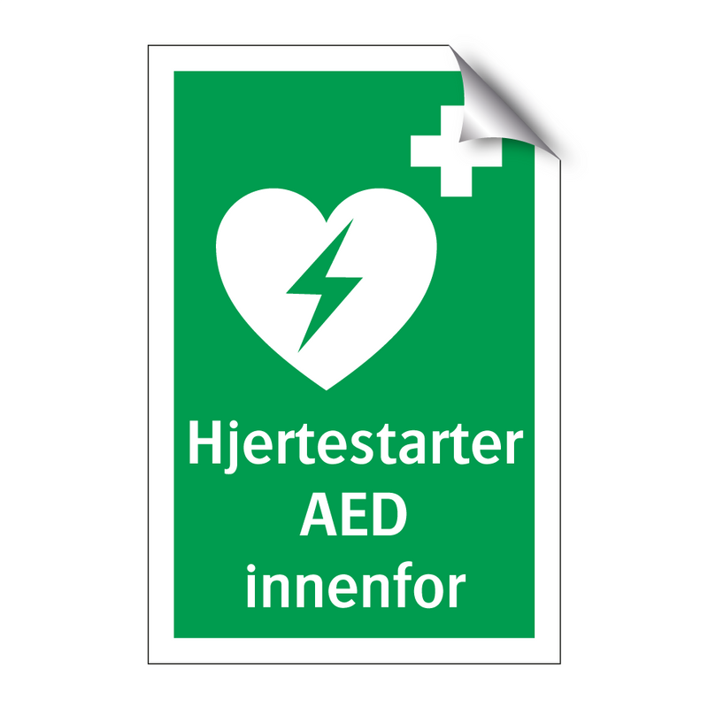 Hjertestarter AED innenfor
