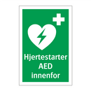 Hjertestarter AED innenfor