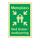 Møteplass Ved brann evakuering