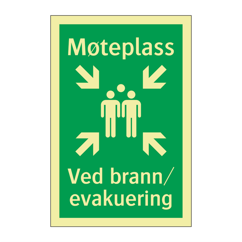 Møteplass Ved brann evakuering