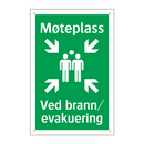 Møteplass Ved brann evakuering