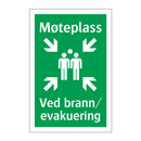 Møteplass Ved brann evakuering