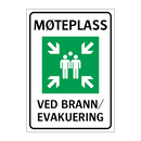 Møteplass Ved brann evakuering