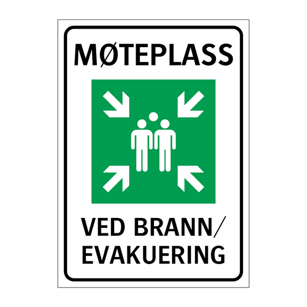 Møteplass Ved brann evakuering