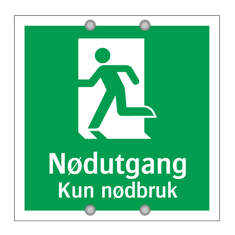 Nødutgang Kun nødbruk & Nødutgang Kun nødbruk & Nødutgang Kun nødbruk