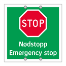 Stop Nødstopp Emergency stop
