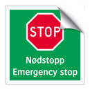 Stop Nødstopp Emergency stop