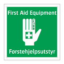 First aid equipment Førstehjelpsutstyr