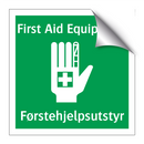 First aid equipment Førstehjelpsutstyr