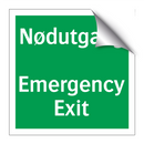 Nødutgang Emergency Exit