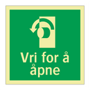 Vri for å åpne
