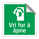 Vri for å åpne