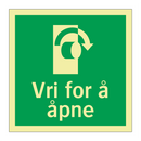 Vri for å åpne