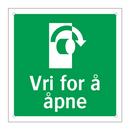 Vri for å åpne