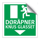 Døråpner knus glasset