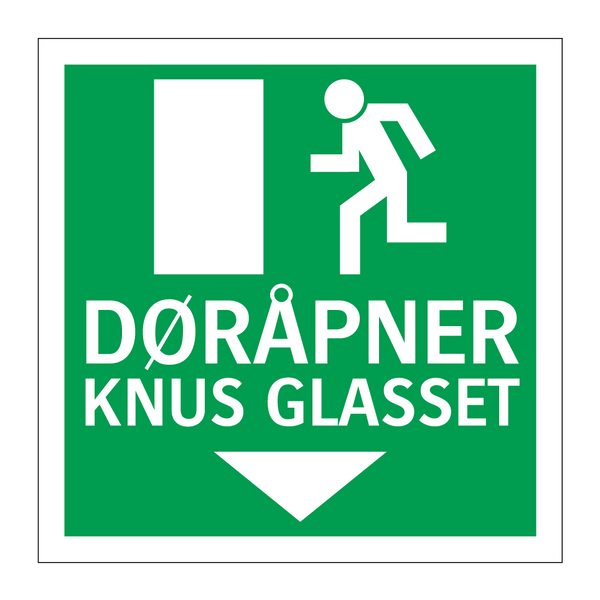 Døråpner knus glasset