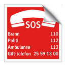 SOS telefonnummer