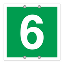 Etasjeskilt sjette etasje