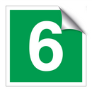 Etasjeskilt sjette etasje