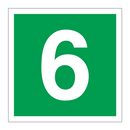 Etasjeskilt sjette etasje