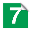 Etasjeskilt syvende etasje