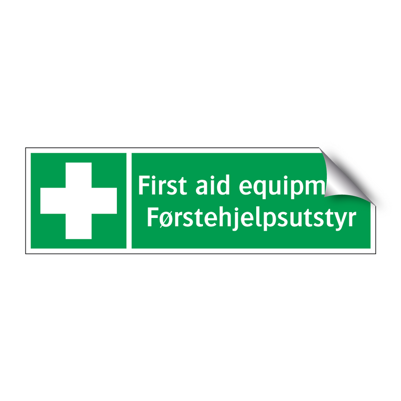 First aid equipment Førstehjelpsutstyr & First aid equipment Førstehjelpsutstyr