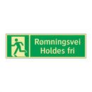 Rømningsvei Holdes fri