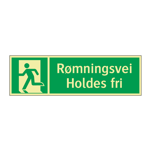 Rømningsvei Holdes fri & Rømningsvei Holdes fri & Rømningsvei Holdes fri