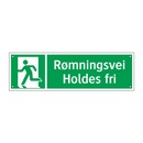 Rømningsvei Holdes fri