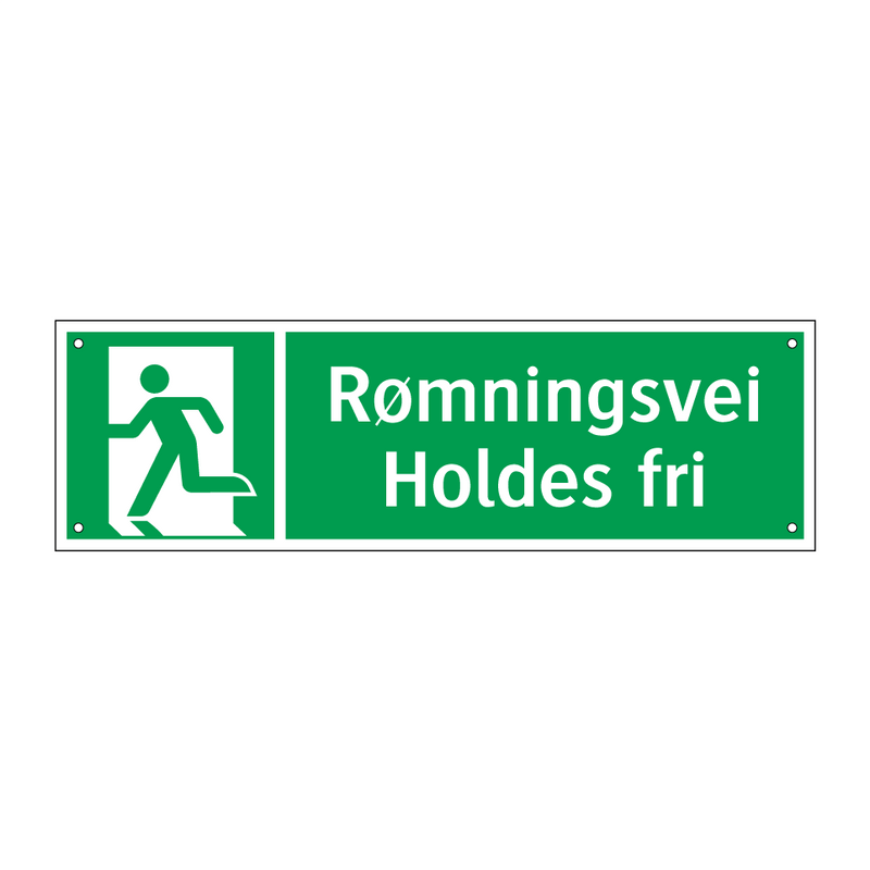 Rømningsvei Holdes fri