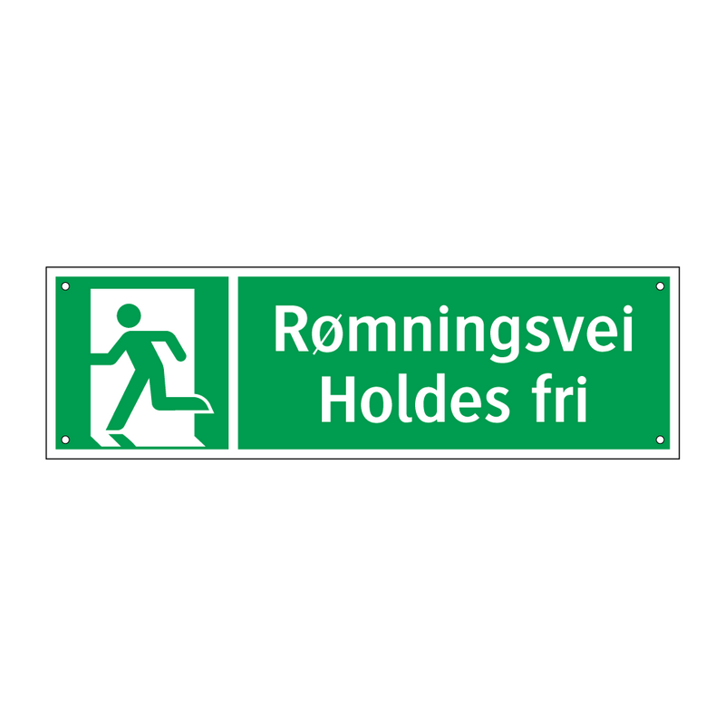 Rømningsvei Holdes fri & Rømningsvei Holdes fri & Rømningsvei Holdes fri