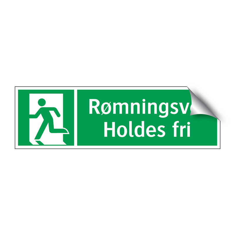 Rømningsvei Holdes fri