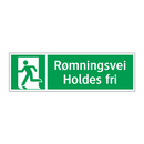 Rømningsvei Holdes fri
