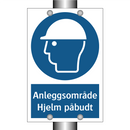 Anleggsomra?de hjelm pa?budt