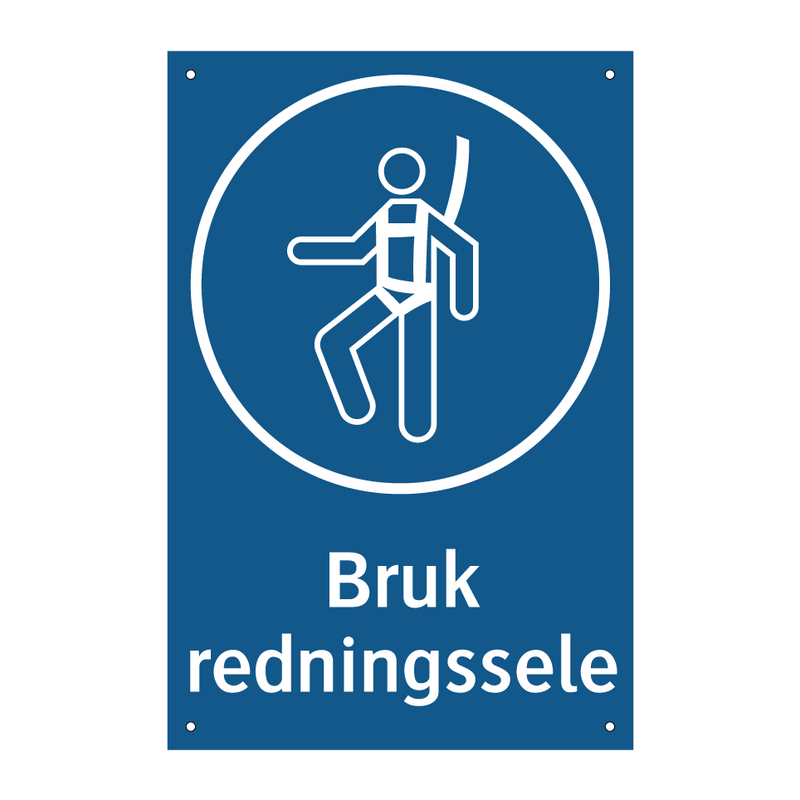 Bruk redningssele