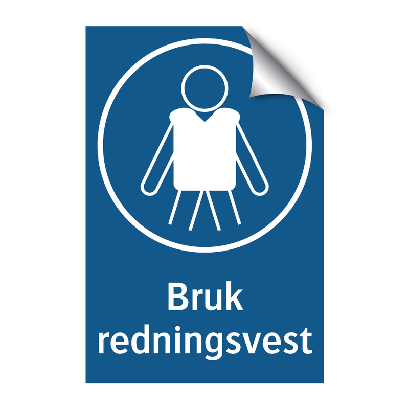 Bruk redningsvest