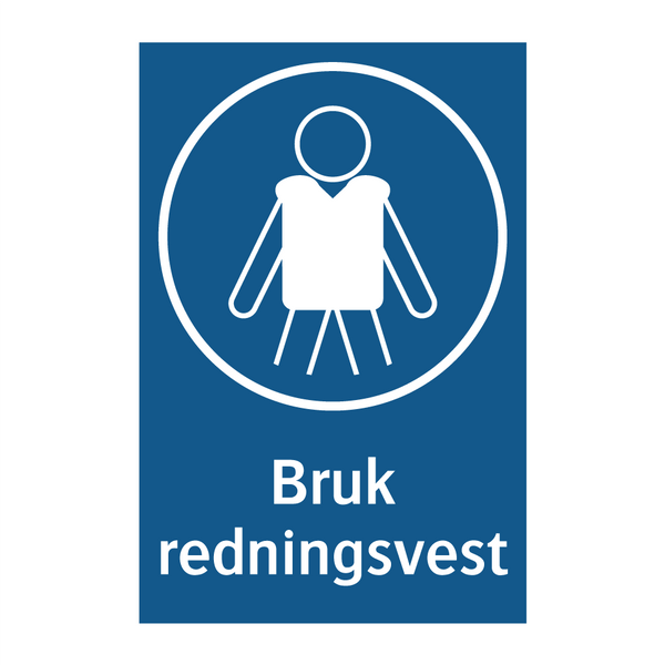 Bruk redningsvest