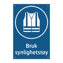 Bruk synlighetstøy