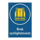 Bruk synlighetsvest