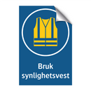 Bruk synlighetsvest