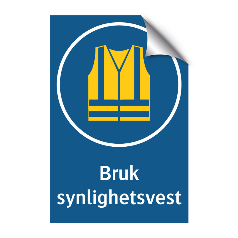Bruk synlighetsvest